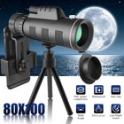 Day   Night Vision 80x100 Zoom Hd Monocular Starscope Monocular Telescope Bak4