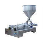 Paste Liquid Filling Machine Double Heads Pneumatic Sauce Cream Piston Filler
