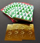 New Set Of 8 Small Papyrus Christmas Cards Santa Claus Trees Glitter 11 Envelope