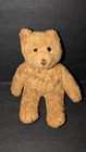 Avon Teddy Bear Plush Brown Baby Lovey Beanie Chenille Vtg Stuffed Animal 7inch