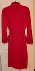 Rabhor Robe Vtg Washable Wool Red Robe Belted Holiday Pockets Mens  52  Chest  