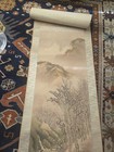  Chinese Antique Scroll Painting Large Signed Very Beautiful Watercolor