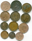 Uk Lot Of  12  Vintage Coins Well Mixed   Lotaug9923