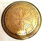 Vintage Old Antique Brass Handcrafted Sieving Tray Plate Home Decor Collectible