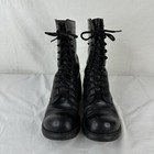Vintage Corcoran Black Leather Paratrooper Jump Combat Boots Usa Made Men   s Sz 8