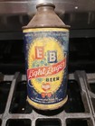 Vintage E   B Light Lager           Cone Top Empty      Beer Can Elusive