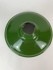 2 Vintage 14    Green Porcelain Enamel Industrial Ceiling Light Fixture Cover