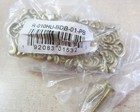 New Victorian Decorative Cast Brass Doorbell Button  Polished Brass Finish