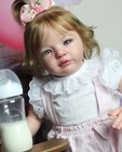 Lovely Toddler Girl 28in Reborn Baby Doll Hand-rooted Hair Collect Toy Kids Gift