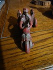Antique Hubley Cast Iron Toy 3-wheel  crash Car  Motorcycle