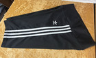 Adidas Originals High-waisted Shorts Tights Black White 3-stripe Womens S m Used