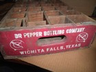 Neat Old Original Early Wood Dr  Pepper  24 Bottle Crate - Holder