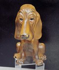 Vintage 60s Breyer Bloodhound Dog Bassett Dachshund 7  Tall Brown Plastic 