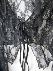 Nwt Hot Topic Just Polly Ny Sheer Black Lace Bell Sleeve Top Women s Size S