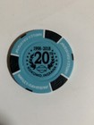 Kokomo Indiana  blue black 20th Anniversary  Harley Davidson Poker Chip