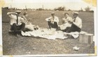 3 Vintage Antique Photos Women Men Eating Having Picnic