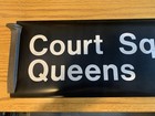 Ny Nyc Subway Roll Sign Court Square Queens North Terminal Long Island City Art