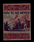 1951 - 7 Items Trip To Mexico  Guatamala Tourist Guide Book  Letters Map Scanned
