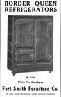 C  1906 Border Queen - Fort Smith Furniture Company - Printing Plate 9 25 X 3 25