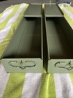 2 Bank Safe Deposit Box  21 X 3 5 8 X 4 3 4    1960-80 Lockable Handle Carry 