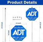 28  Adt Security Sign With Stake   8 Window Stickers  Weather-resistant Yard