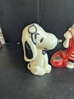 Vintage Snoopy Bank Linus Candle Holder Mcm Chalkware Figures Japan   Hallmark 