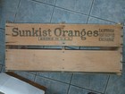 Vintage 1923 Antique Large Sunkist Oranges California Fruit Usa Wood Box Crate