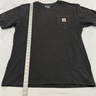 Lot 2 Carhartt Shirt Mens Medium Black Navy Short Sleeve Pocket K87 Force Work
