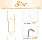 Wall Plate Hangers  Stainless Steel Invisible Heavy Duty Wire Holder With Hooks