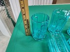  6  Italicus Liquer Blue Glass Cocktail Cup Display Tiki Bar Liquor Display Nib