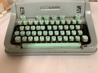 Vintage Hermes 3000 Portable Typewriter With Case Brushes Pica Font  60s 70s
