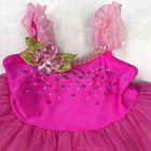 Dance Costume Toddlers Size Xs Pink Ballet Tutu Rhinestone Bow Ruffle Detail