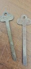 Vintage Emergency Key Flat Lot Of 3