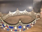 Lot Of 3 Misc Vintage Silver And Rhinestone Tiara And Crown  Heavy Make Offer