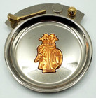 Vintage Pocket Change Tray Golfer Magnet An Felt Bottom Excellent Trinket Tray