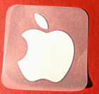 Apple Logo White Sticker Decal 2  Unused Official Mac Iphone Ipod              
