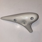 Ocarinawind 12 Hole Ceramic Tenor C Ocarina     Bird Loves Flower   White 
