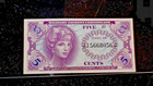 Pcgs Gem 67 Ppq Series 641 Five Cents Military Payment Certificate 5c Note 