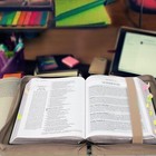 Leather Bible Cover Case With Rose Bookmark Book Organizer Bible Supplies