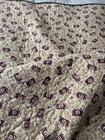 Machine Seen Quilt In Burgundy And Green Pattern 80x80