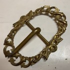 Women s Antique Art Nouveau Victorian Brass Belt Buckle Scarf 