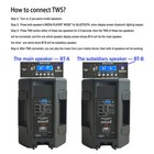 15 Inch 2-way Pa Speaker Portable 15  3500w Peak Powered Speaker W tws Bluetooth