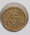 Bank Saloon Fairhaven Washington Good For 5 Cents Trade Token  invt156 