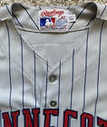 Al Newman 1989 Twins Game Used Jersey Signed Autographed 1987 1991 Photomatched