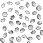 47pcs Acrylic Diamond Gems Pirate Plastic Large 32mm X 24mm  Clear