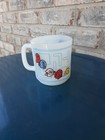Pac-man Milk Glass Mug 1980 s Midway Arcade Game Retro Characters Glasbake Usa