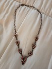 Native American Sterling Silver Multi Stone Inlay Necklace