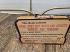 Vintage Deaf Mute Keychain Sewing Needle Book Rare Unique Antique 