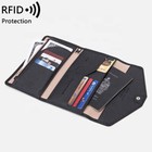 Wallet Holder Slim Leather Travel Passport Rfid Blocking Id Card Case Cover Us