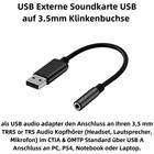 L05 Usb To 3 5mm Stereo Audio Adapter Cable For Headphones Speakers Microphone